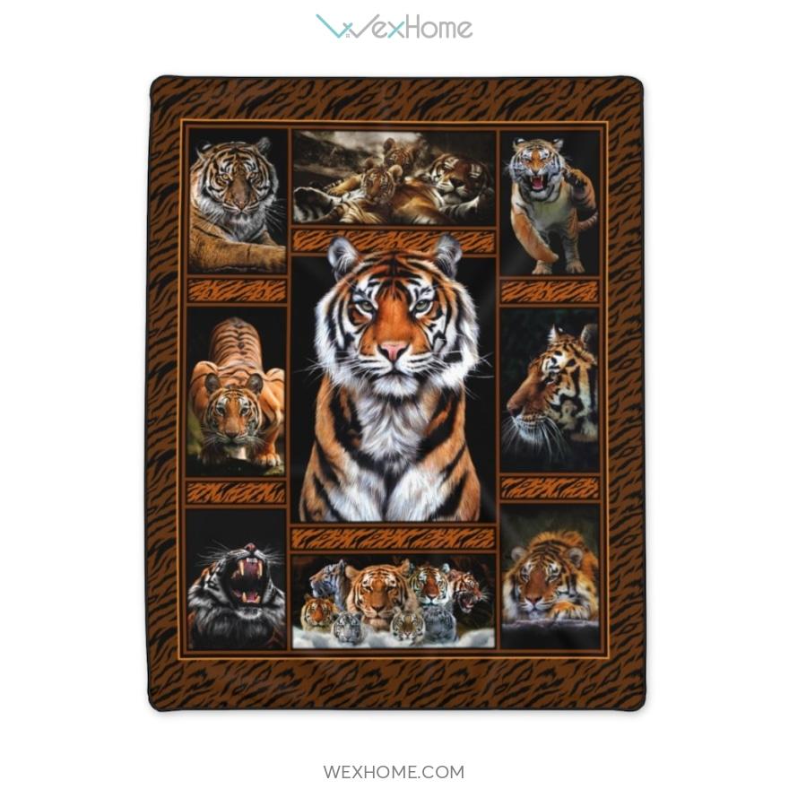 Tiger Blanket, Tiger Strong Polyester Blanket Unique Design Amazing Gift W1711