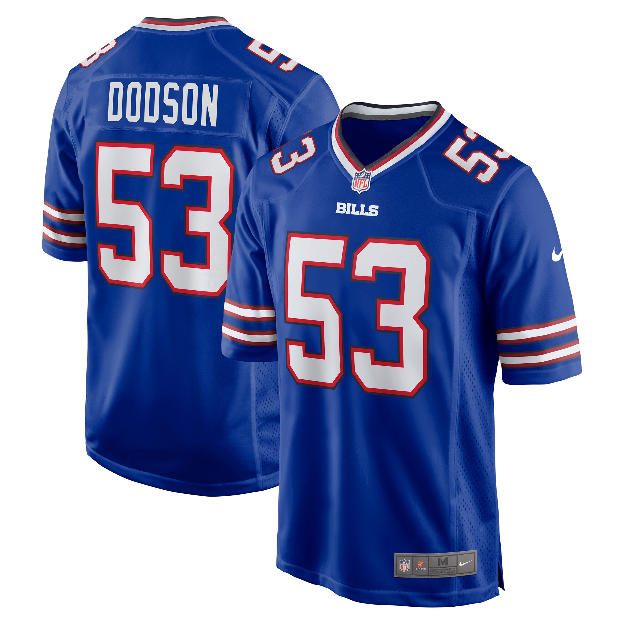 Tyrel Dodson Buffalo Bills Game Player Jersey – Royal NFL