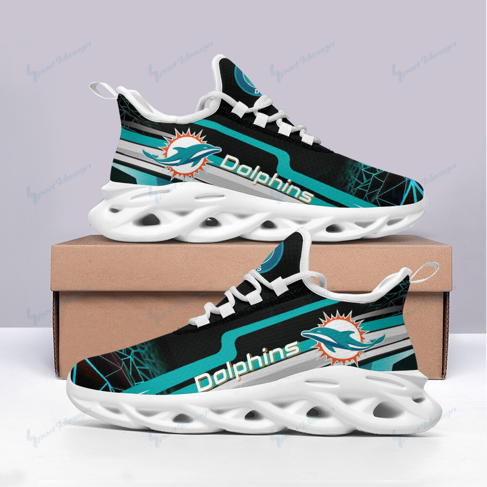 Miami Dolphins Yezy Running Sneakers Bg35