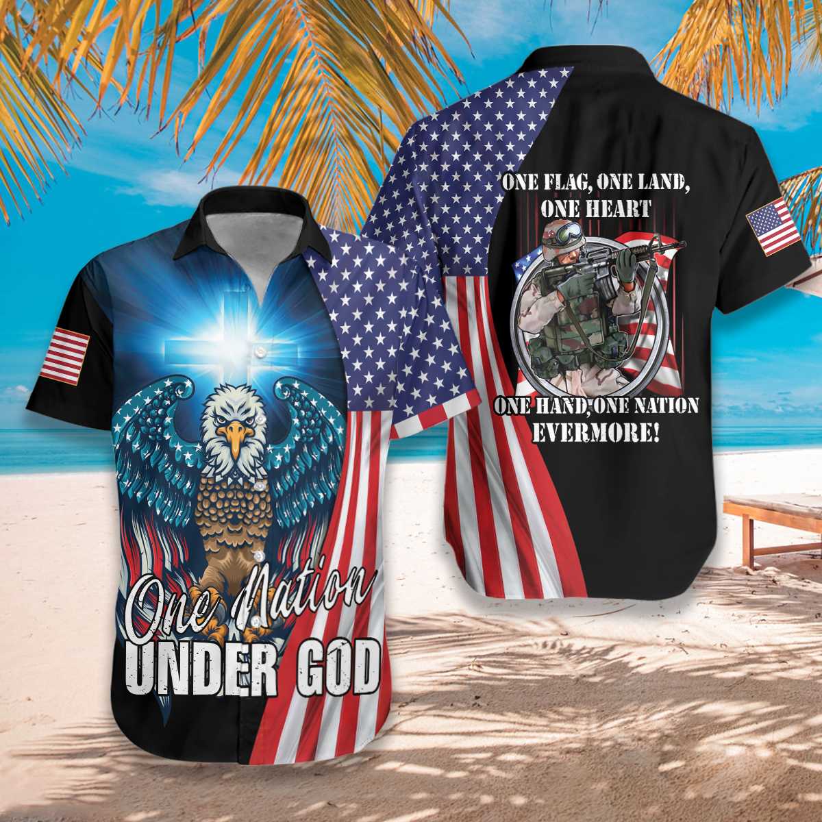 One Nation Under God Hawaii Shirt Unisex Adult Ha8452