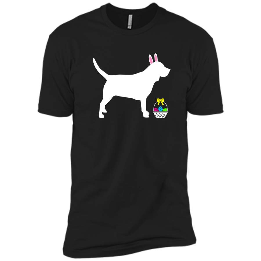 Beagle Easter Bunny Dog Silhouette T-Shirt Next Level Premium Short Sleeve Tee