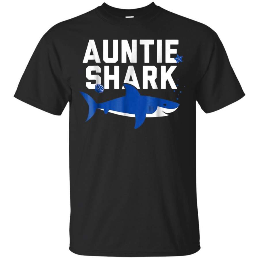 AGR Auntie Shark T Shirt Funny Family Shirts Auntie Shirt Jaq T-shirt