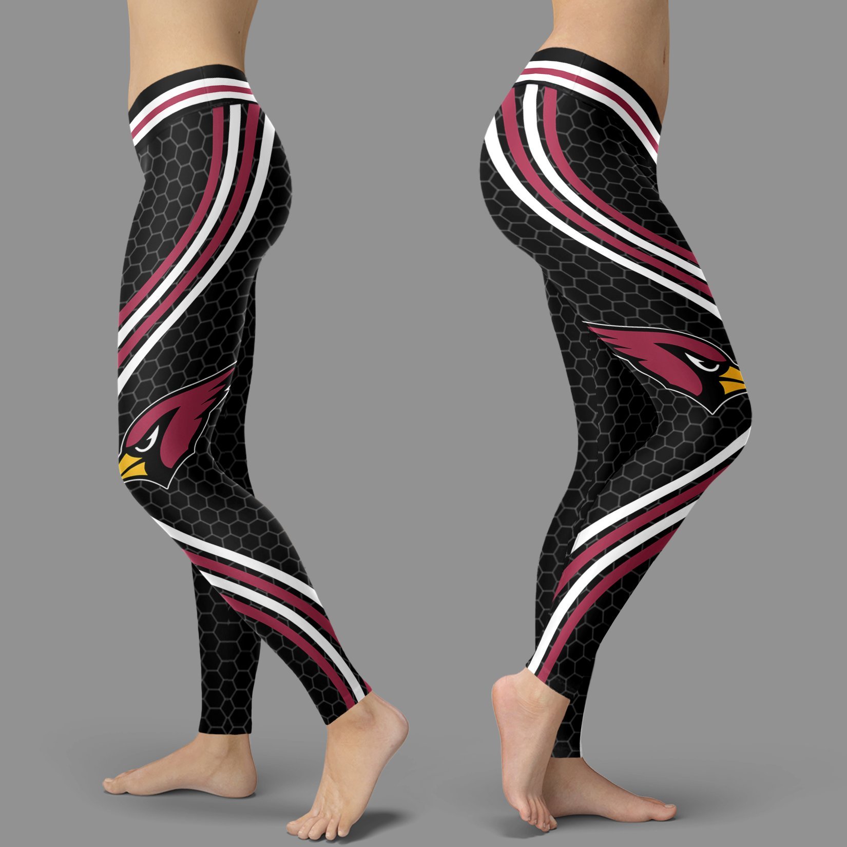 Black Curve Arizona Cardinals Leggings