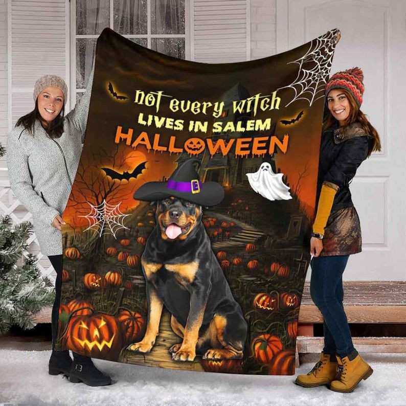 Rottweiler Blanket, Halloween Gift