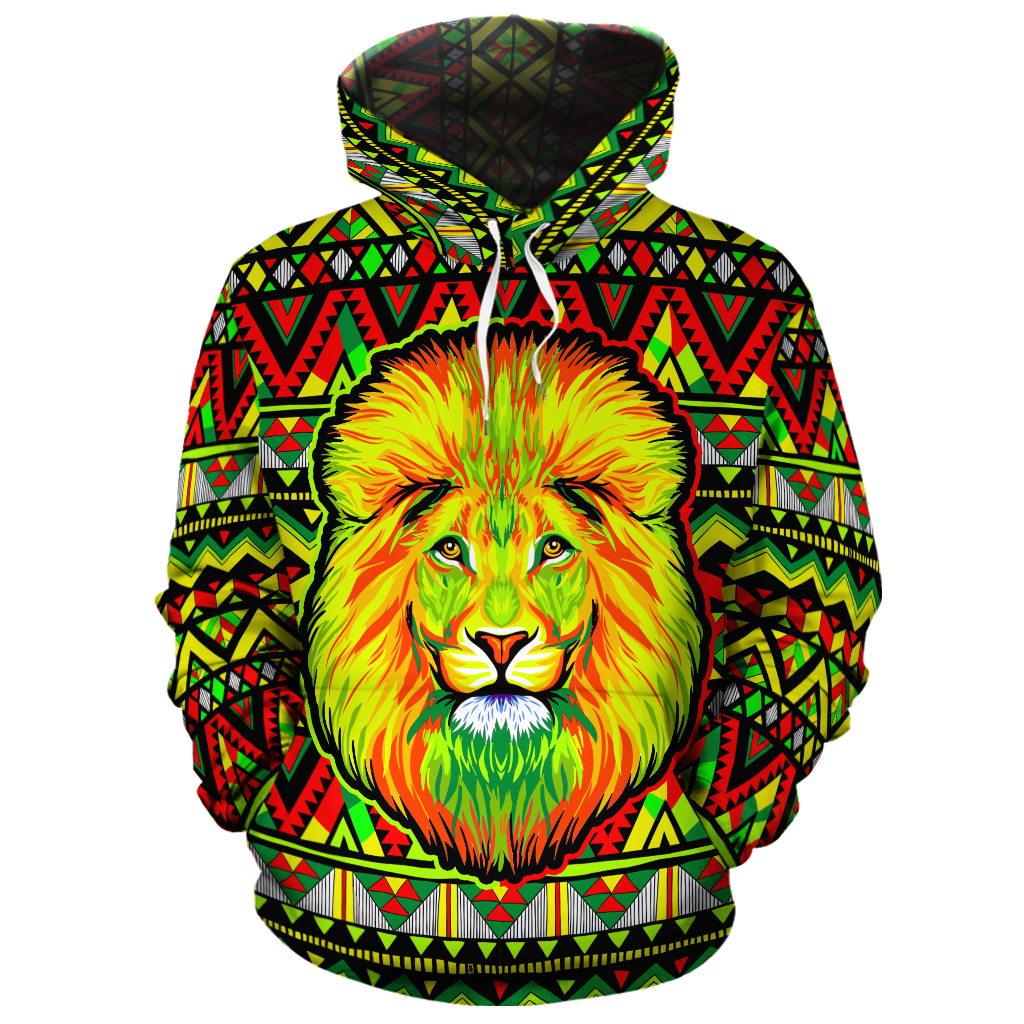 Wonderprint Hoodie – Neon Lion Africa Hoodie