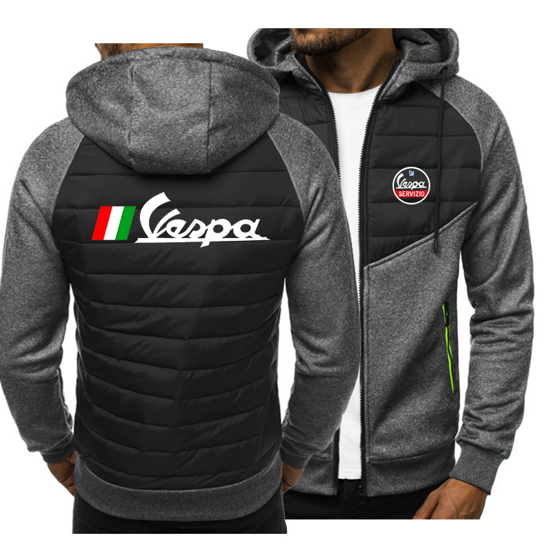 2022 New Men Hoodies for VESPA Tools Spring Autumn Jacket Casual Sweatshirt Long Sleeve Zipper Hoody alx