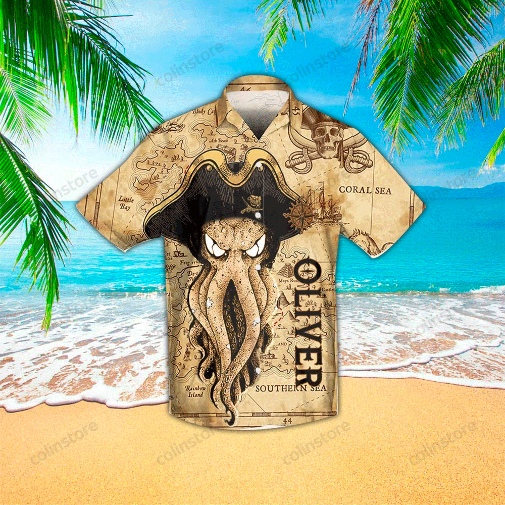 Personalized Octopus Aloha Hawaii Shirt For Lovers Ha64825