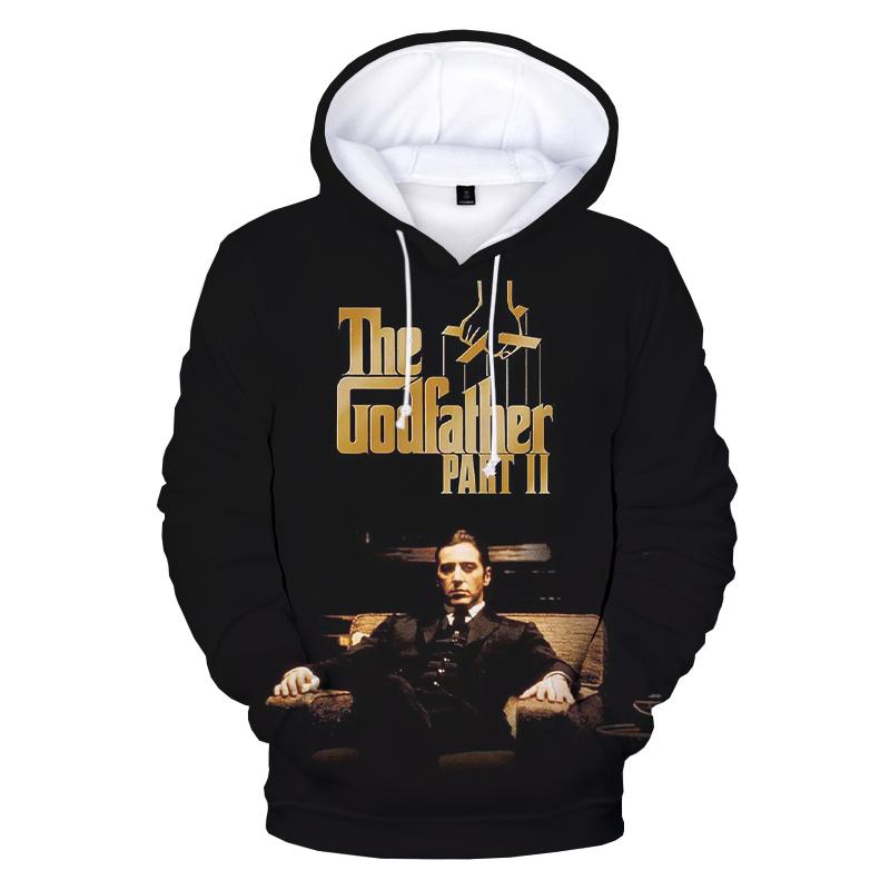 The Godfather 3D Printed Hoodie – Movie Streetwear Pullover Sweatshirts