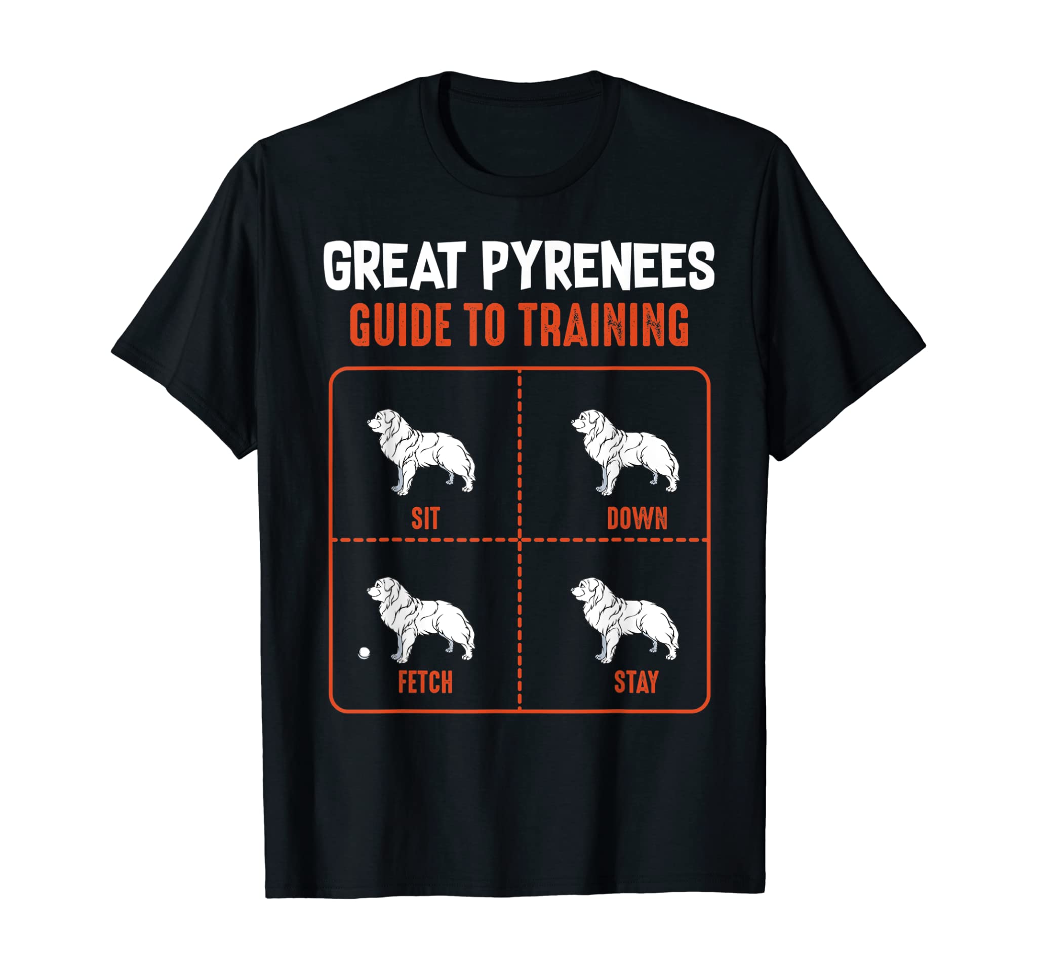 Great Pyrenees Guide To Training Funny Dog Pet Lover T-shirt