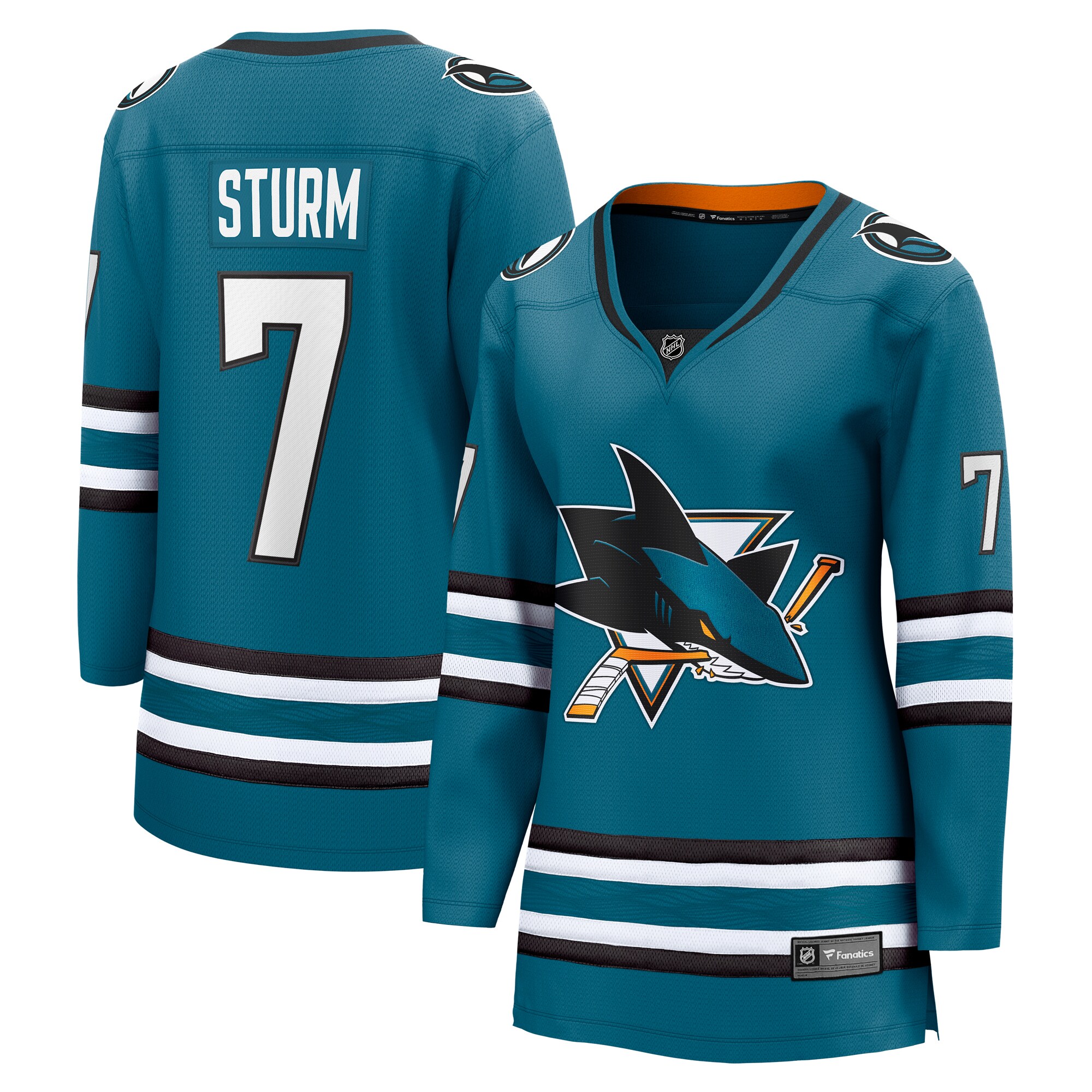 Women's San Jose Sharks Nico Sturm Teal Home Breakaway Player Jersey