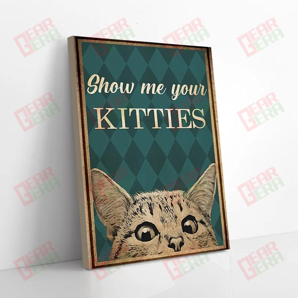 Canvas Art Prints Show Me Your Kitties Vertical Cat Canvas Delightful Home Decor Canvas