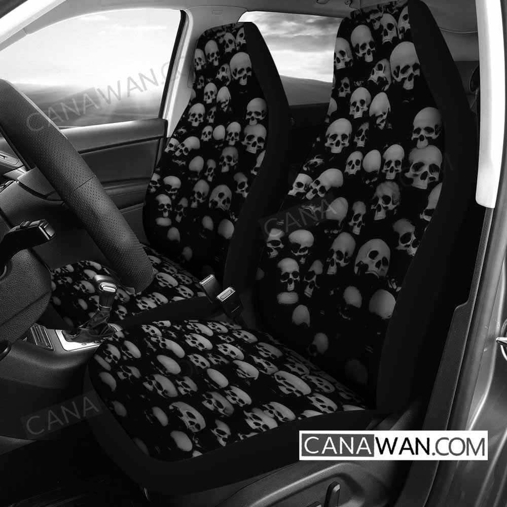 Team Skull Art Style13 3D Customized Personalized Car Seat Cover