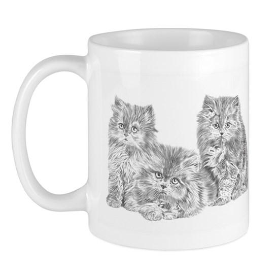 Three Persian Kittens Mug