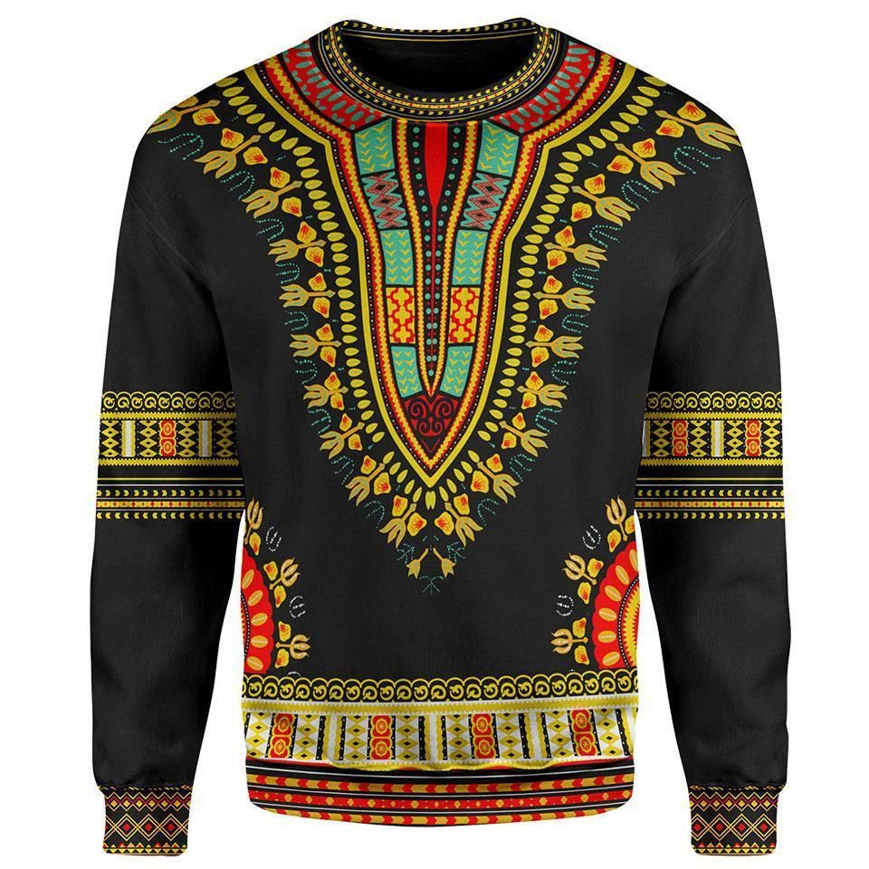 Forbescloth Sweatshirt – Colorful Dashiki Sweatshirt J0