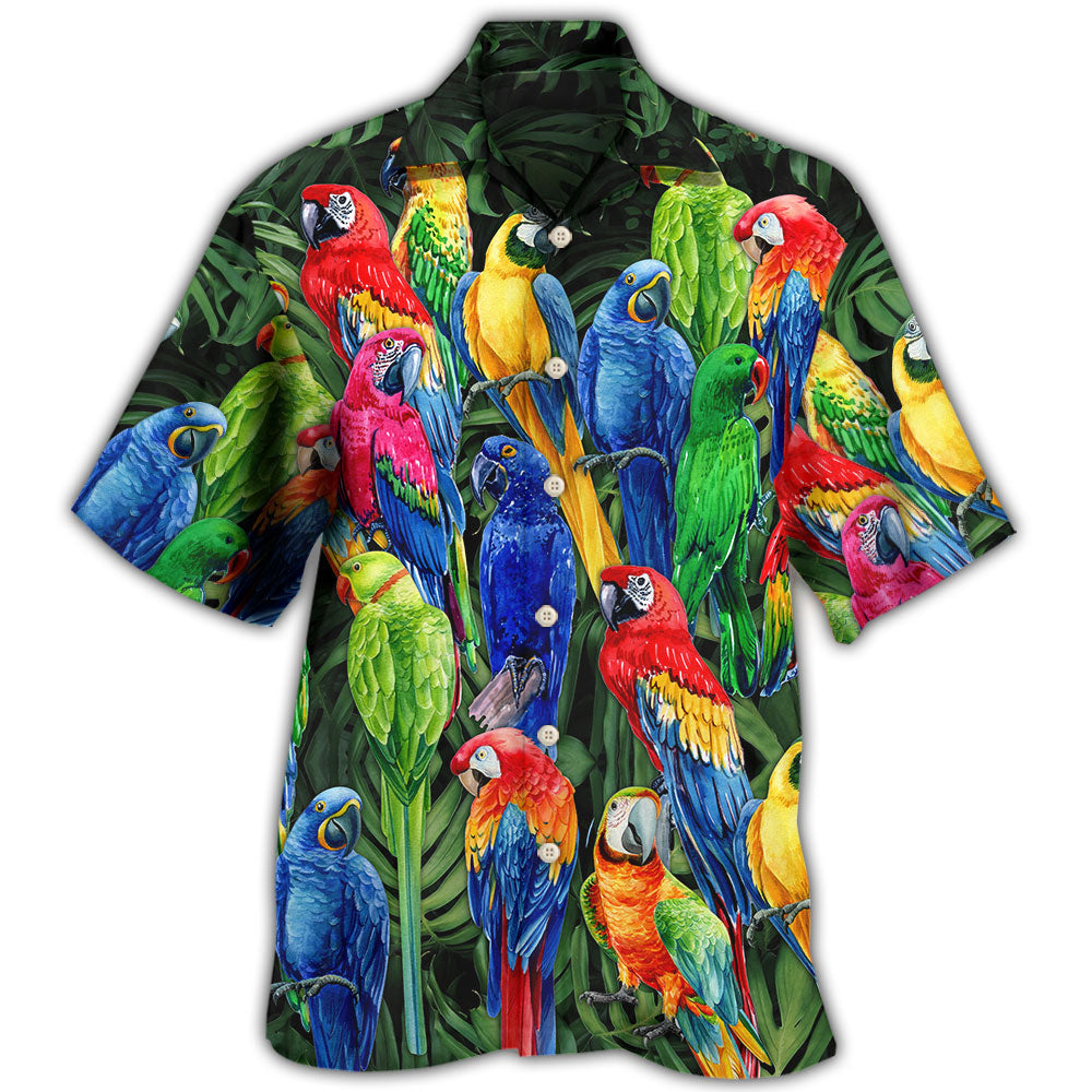 Parrot Family Colorful Tropical Hawaii Shirt Ha82925