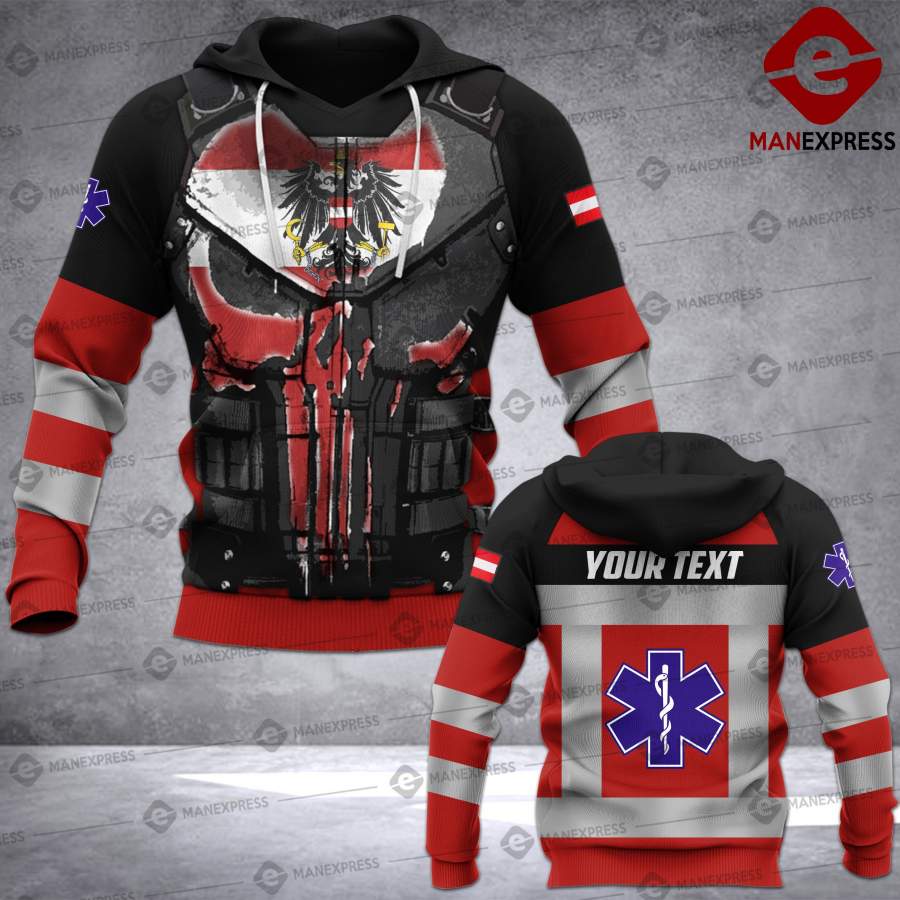 ARMOR LMT CUSTOMIZED AUSTRIAN EMS – PARAMEDIC AUSTRIA 3D HOODIE VLIN