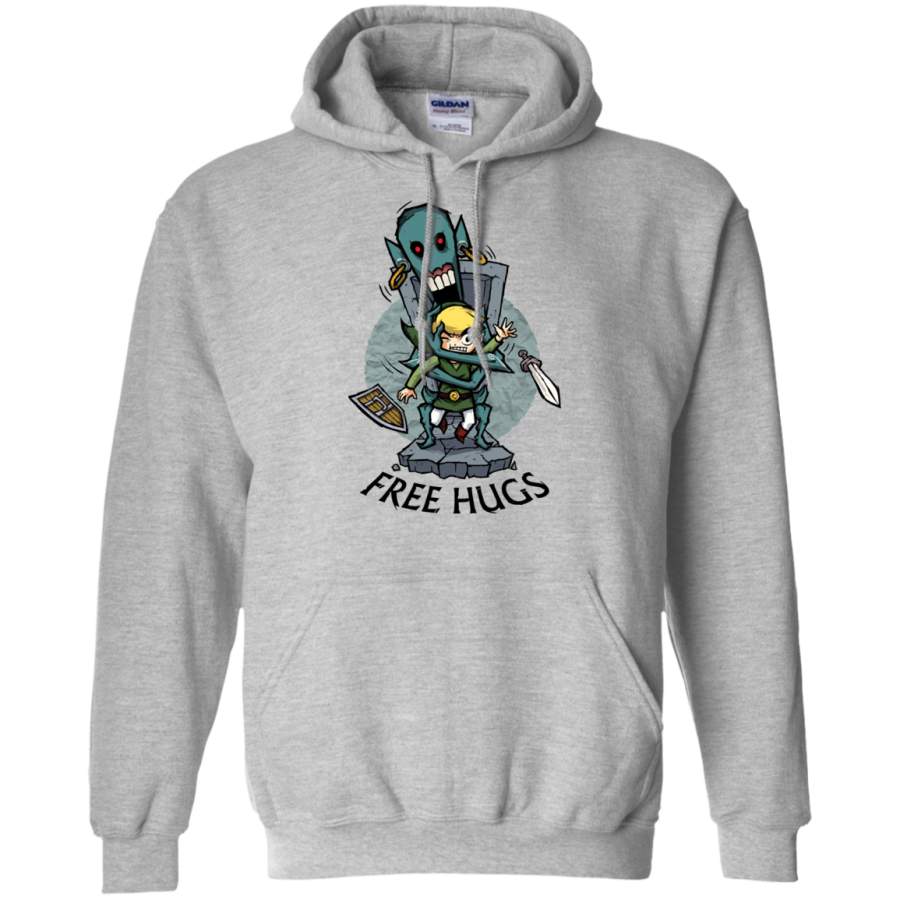 AGR Zelda Wind Waker FREE HUGS Gildan Pullover Hoodie