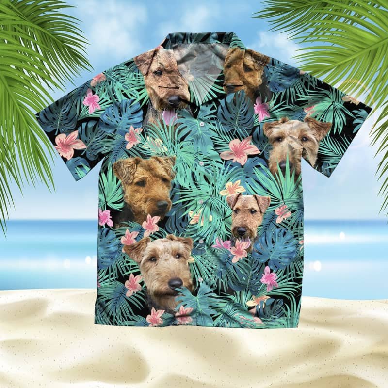 Felacia Welsh Terrier Summer Leaves Hawaii Shirt Ha63849