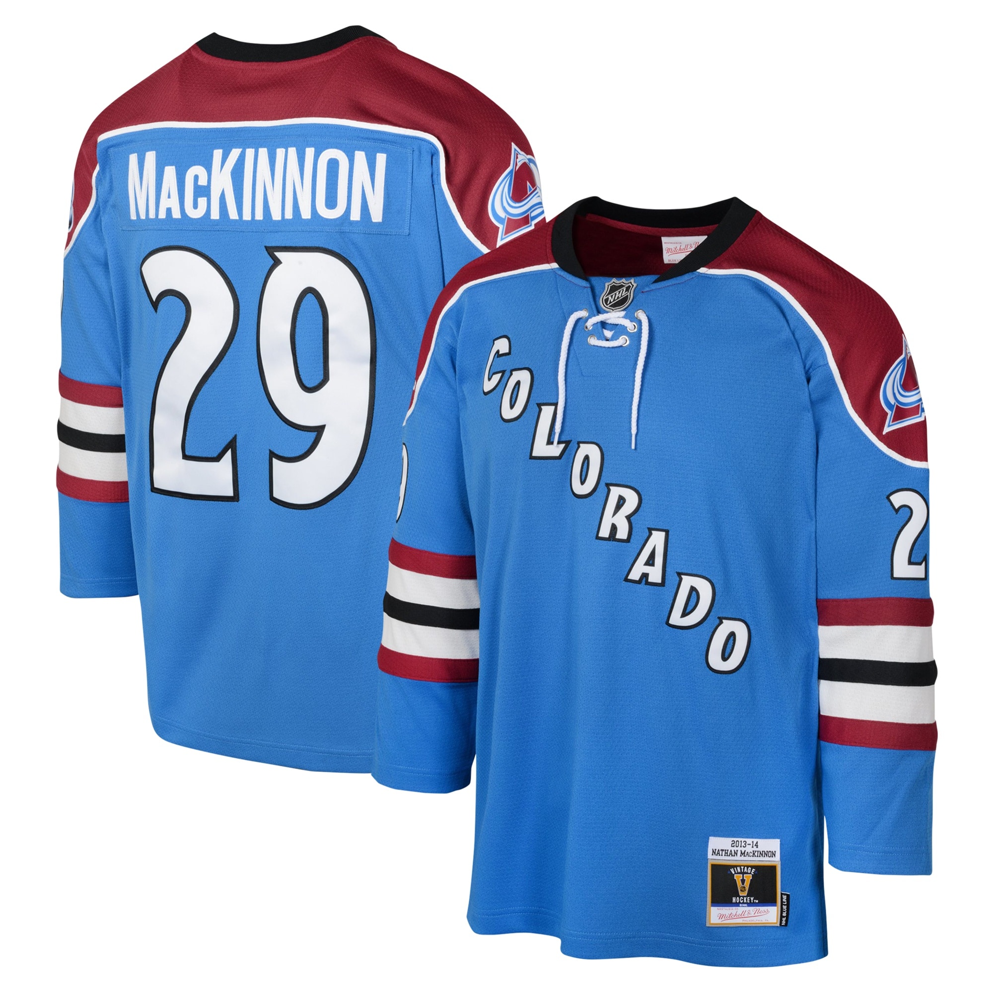 Nathan MacKinnon Colorado Avalanche Mitchell & Ness Youth 2013 Blue Line Player Jersey – White