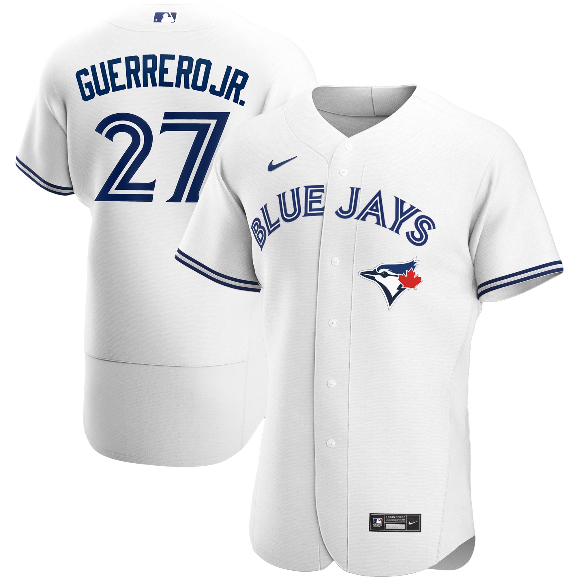 Men’s Toronto Blue Jays Vladimir Guerrero Jr. White Home Authentic Player Jersey