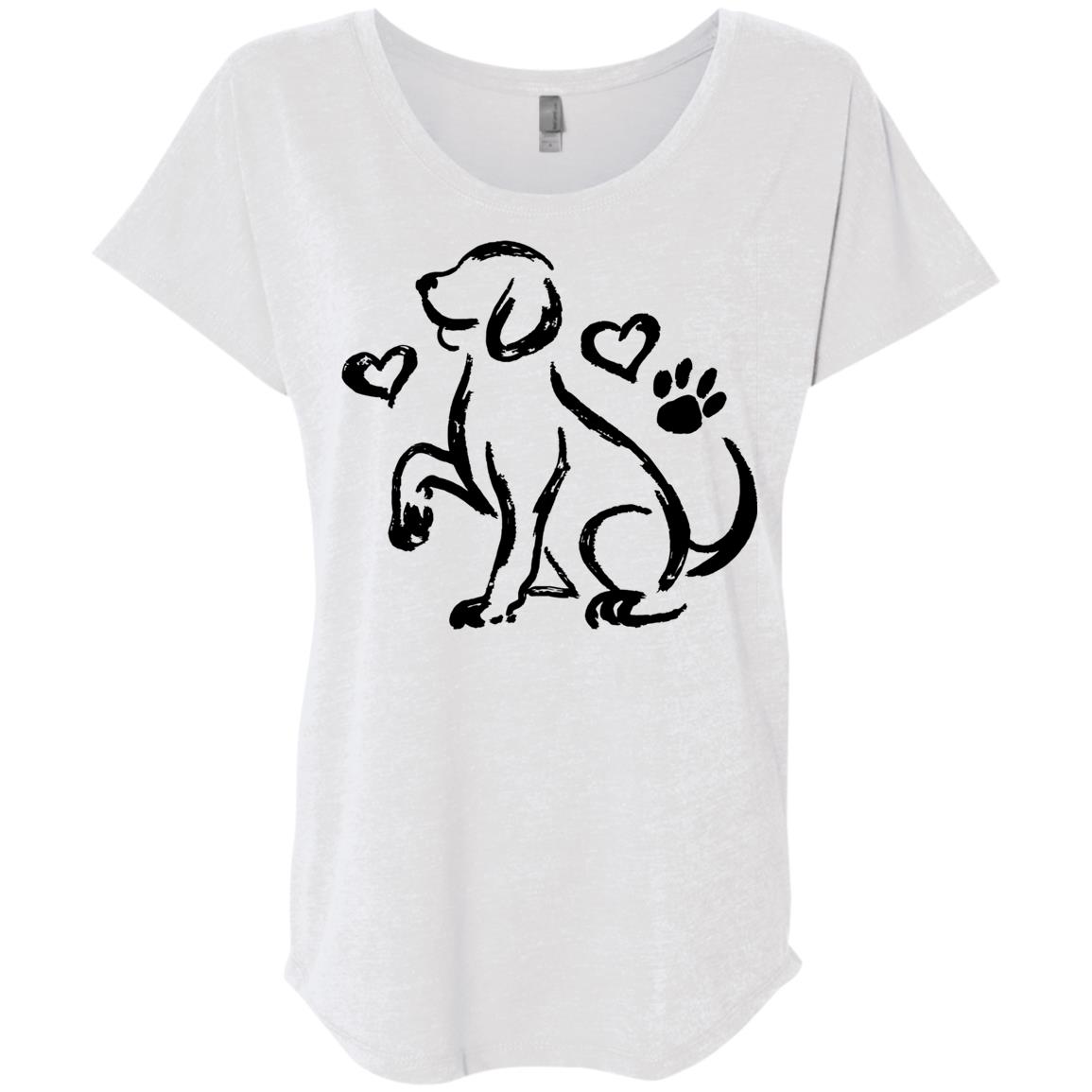 Puppy Love Sketch Slouchy Tee