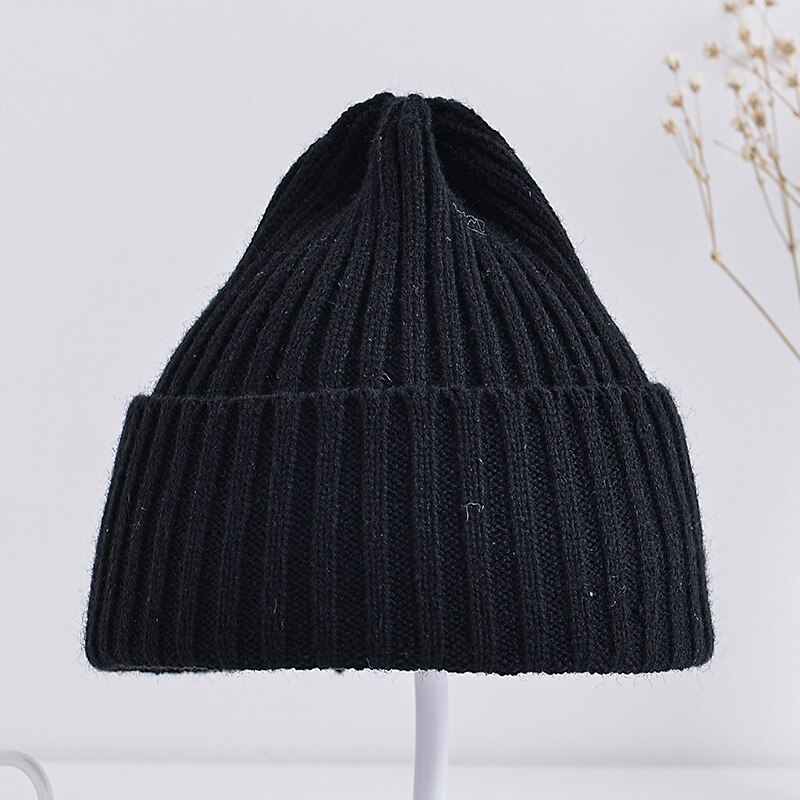 2022 Winter Baby Girls Sweet Candy Colors Knitting Melon Cap Boys Children Lovely Soft Outdoor Warm Hat Kids Fashion Wool Hat alx