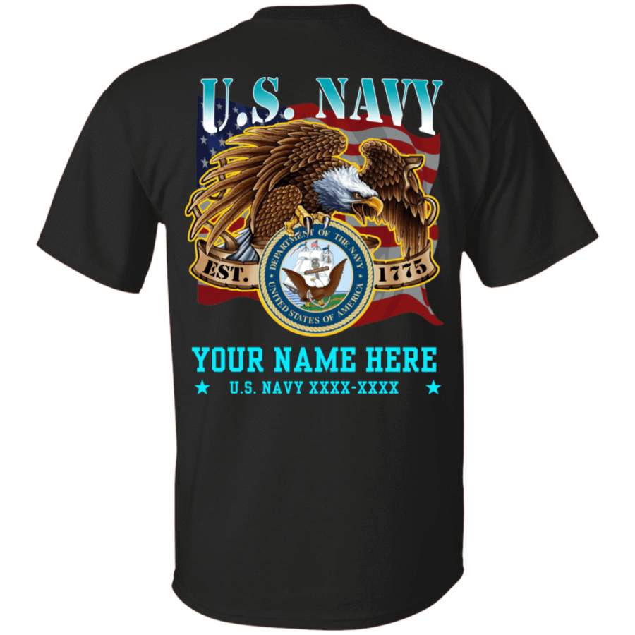 DQL039 US Navy Customizable Unisex T-Shirt