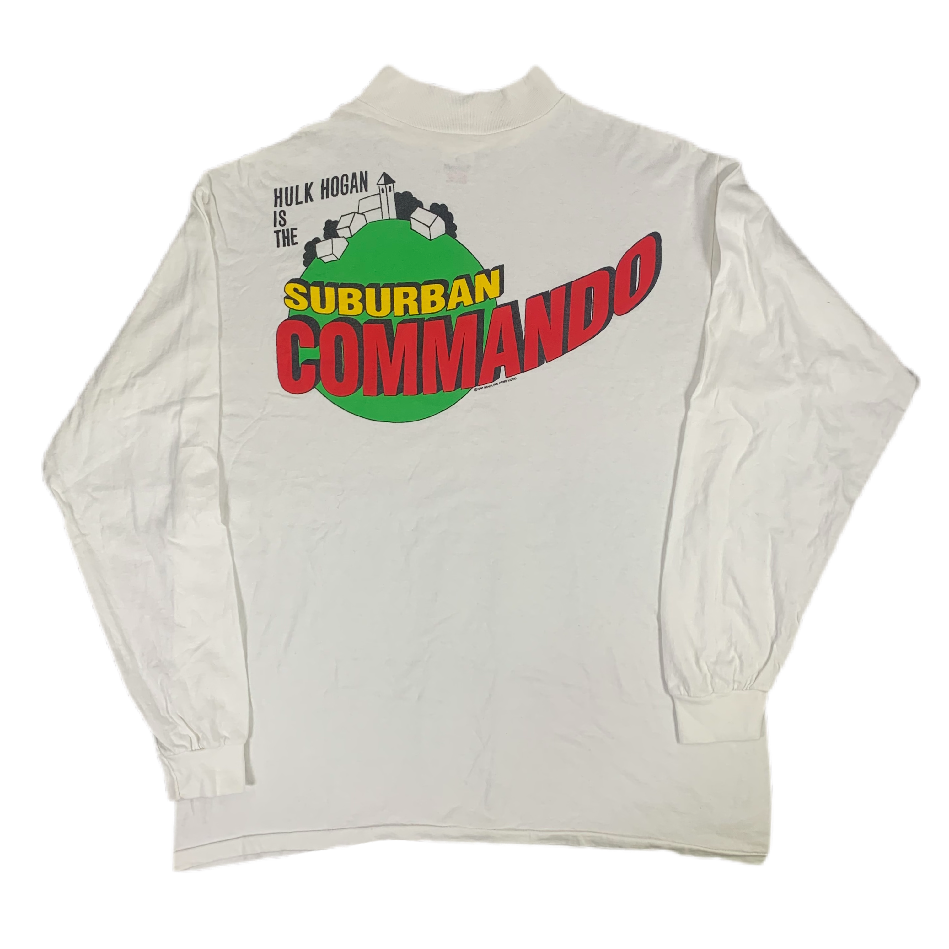 Vintage Hulk Hogan Suburban Commando “New Line Home Video” Long Sleeve Shirt