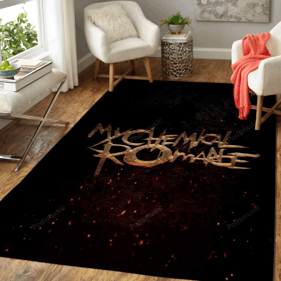 MY CHEMICAL ROMANCE – Music Symbols Art For Fans Area Rug Living Room Carpet Floor Decor