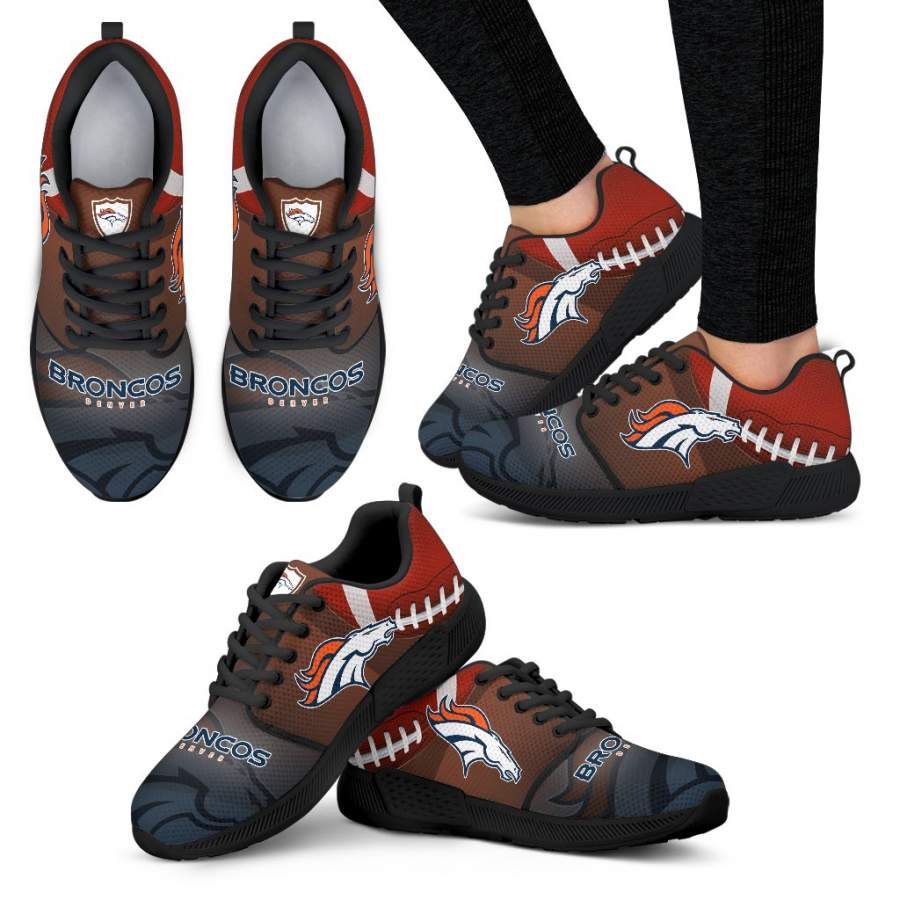 Awesome Denver Broncos Running Sneakers For Football Fan