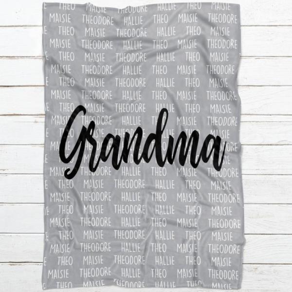 Personalized Grandma Gift For Grandma Blanket Gift For Grandma Custom Gift For Grandmother Gift Gst