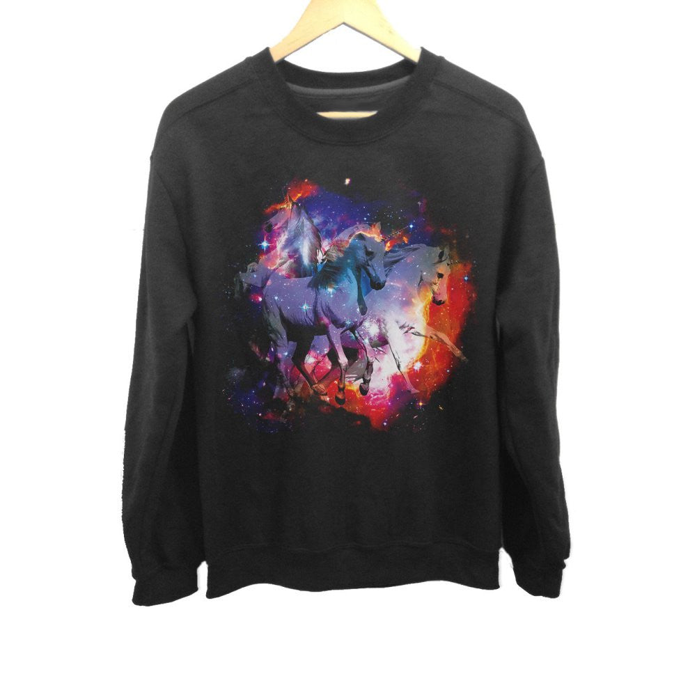 Unisex Unicorns In Space Sweatshirt