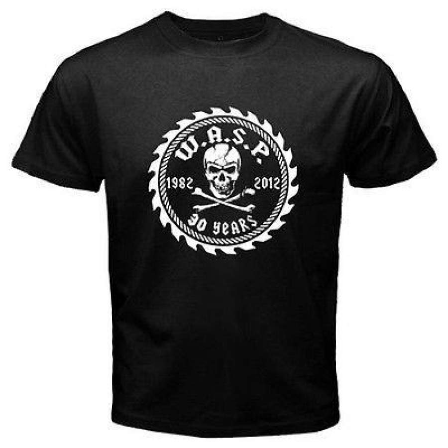 New WASP 30 Years Rock Band Legend Men’s Black T-Shirt Size S to 3XL
