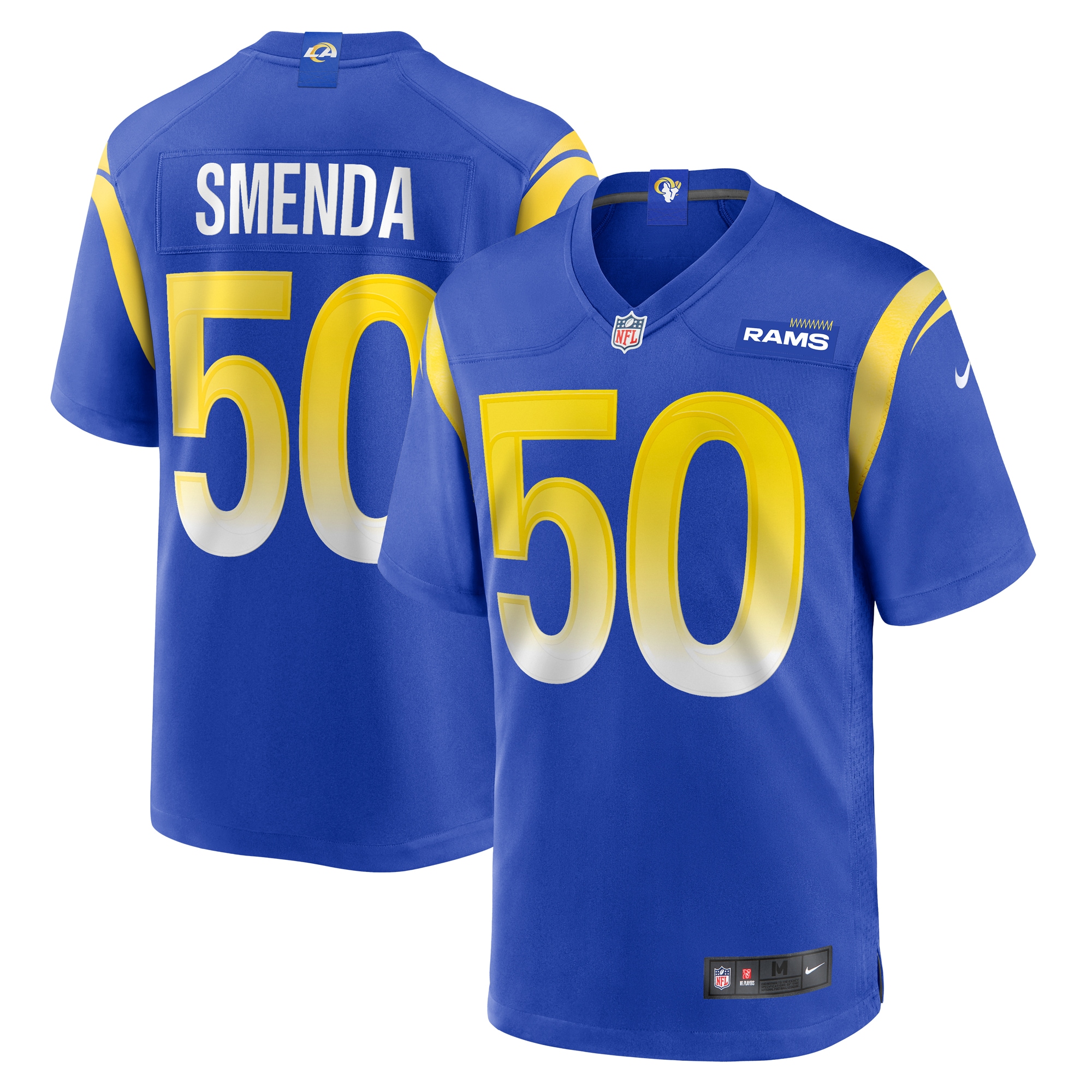 Ryan Smenda Los Angeles Rams Home Game Jersey – Royal