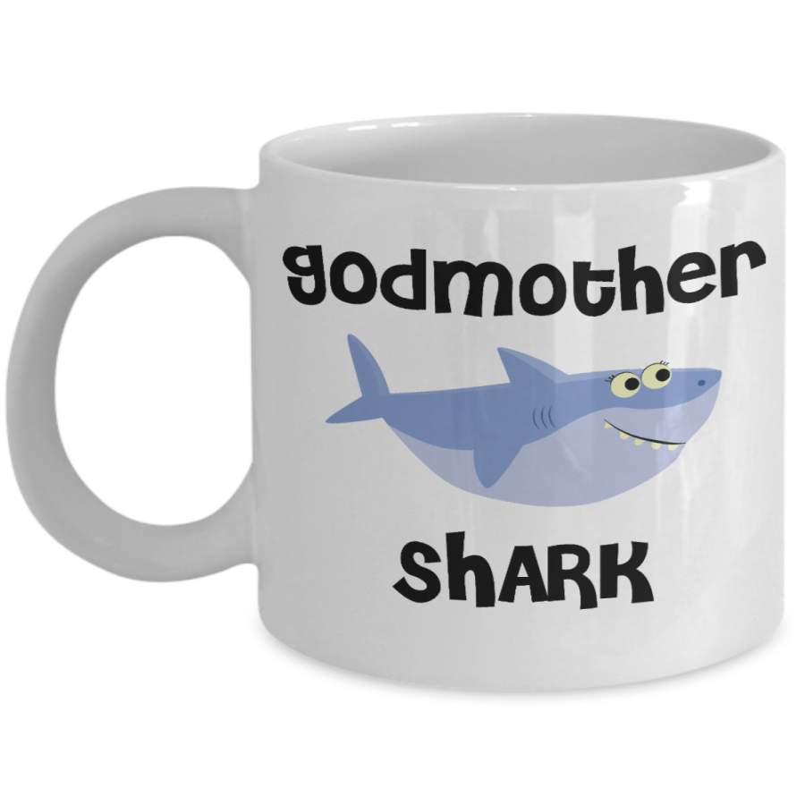 Be My Godmother Proposal Gifts Shark Mug Coffee Cup