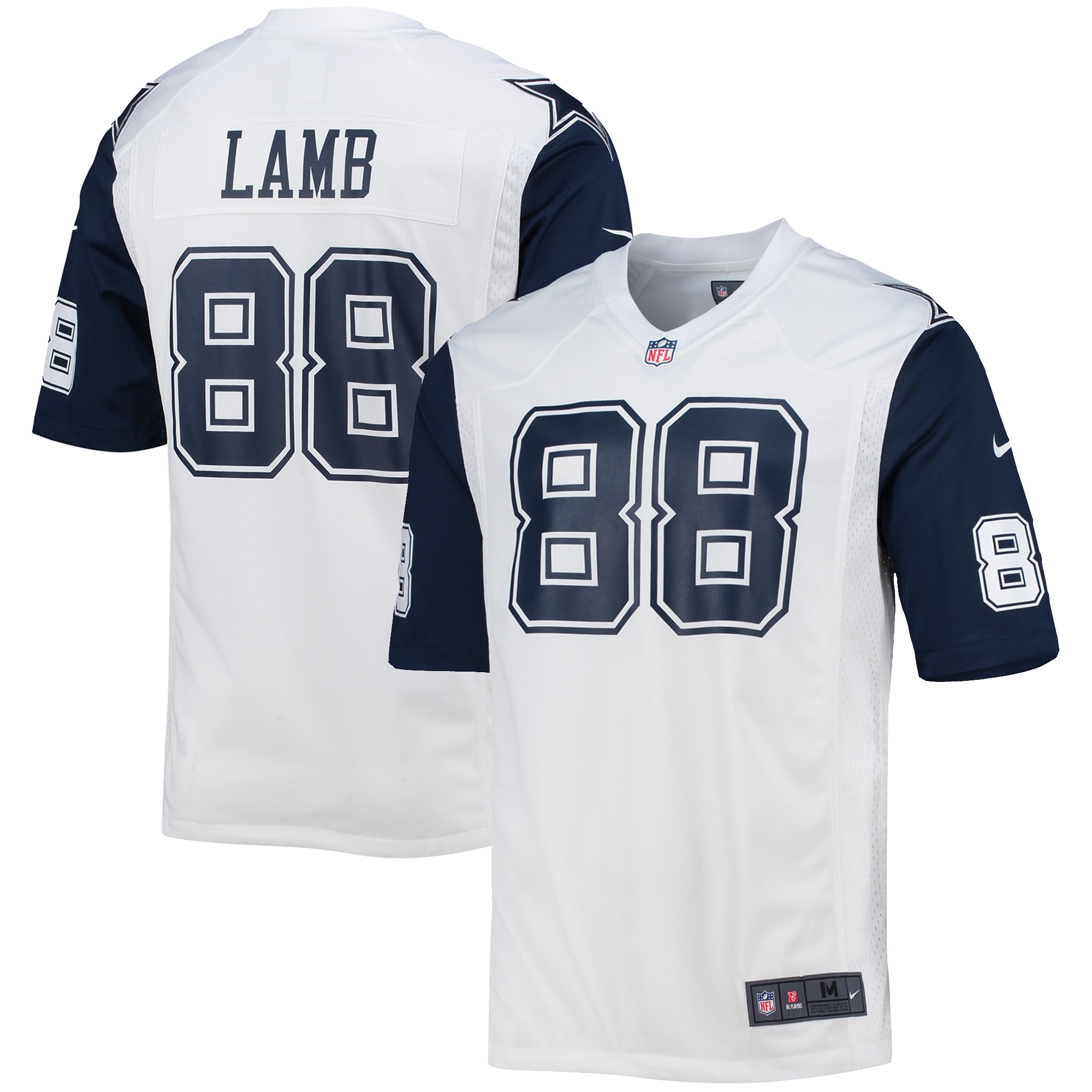 Men’s Dallas Cowboys CeeDee Lamb White Alternate Game Jersey