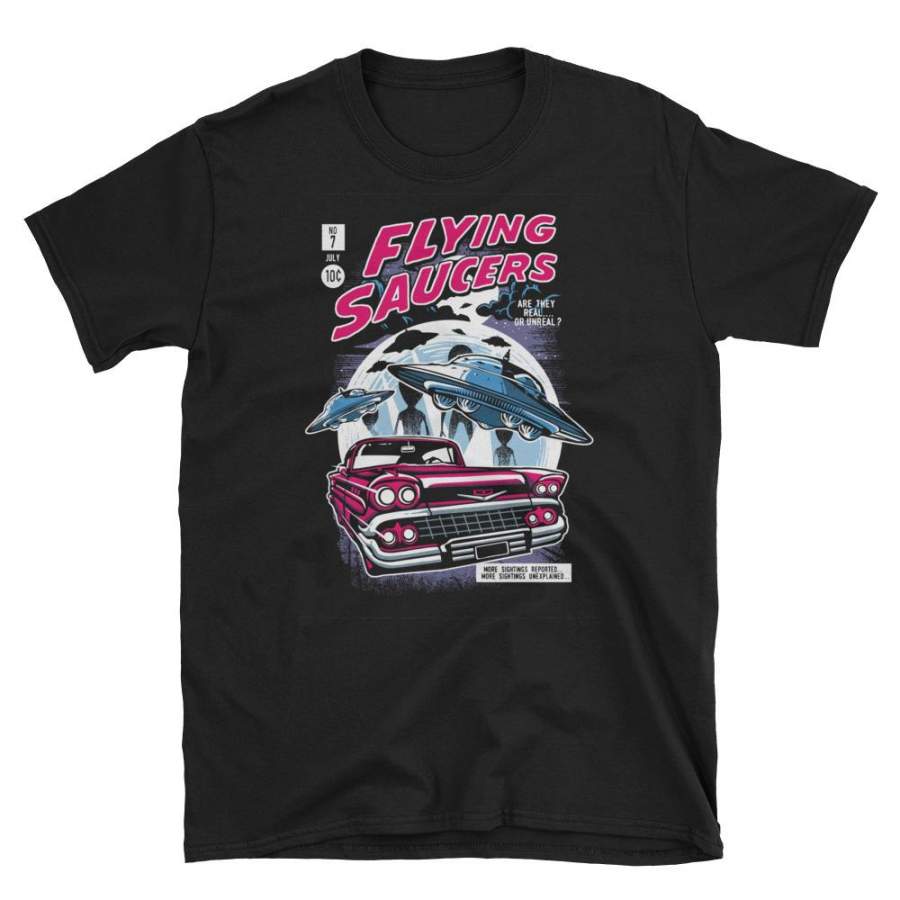 Flying Saucers Vintage Movie Poster T-Shirt