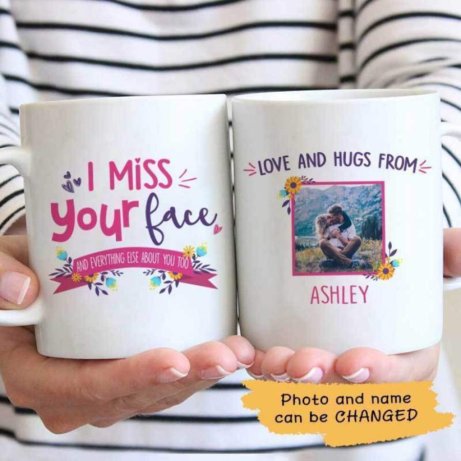 Miss Your Face Photo Personalized Mug