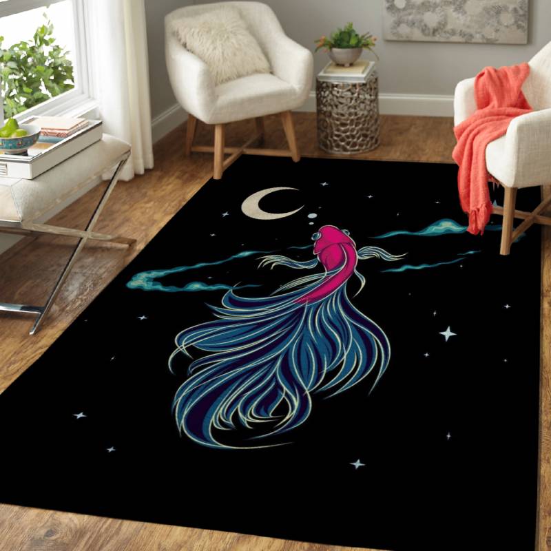 Space Fish – Animal Area Rug Carpet