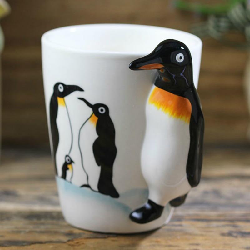 3D Penguin Shaped Mug