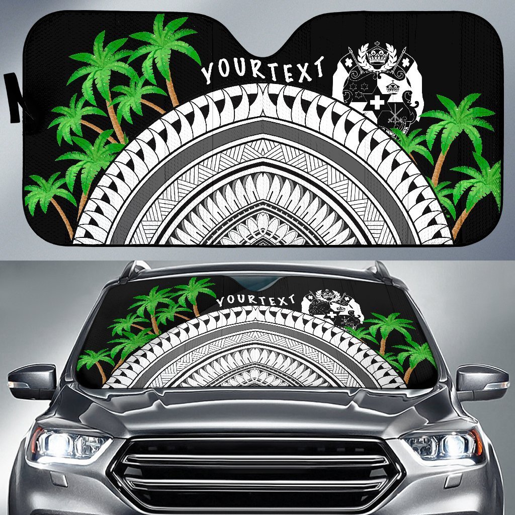 Tonga Custom Personalised Auto Sun Shades – Ginger Lei Pattern – BN20