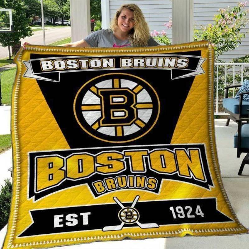 Boston Bruins Quilt Blanket 09