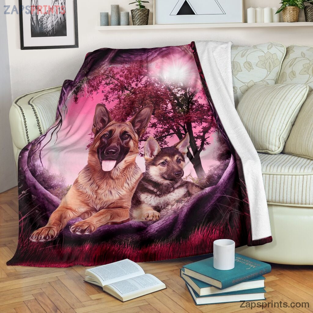 German Shepherd Secret Garden Blanket – Cool Gift Ideas