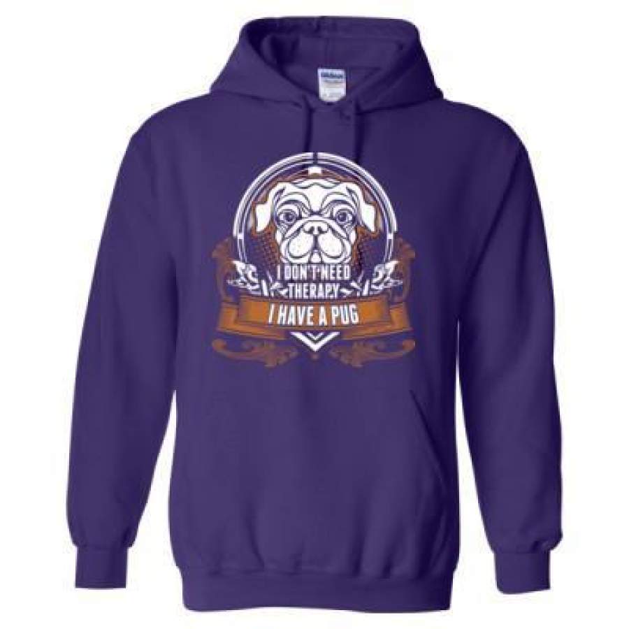 AGR I Dont Need Therapy I Have A Pug – Heavy Blend™ Hooded Sweatshirt