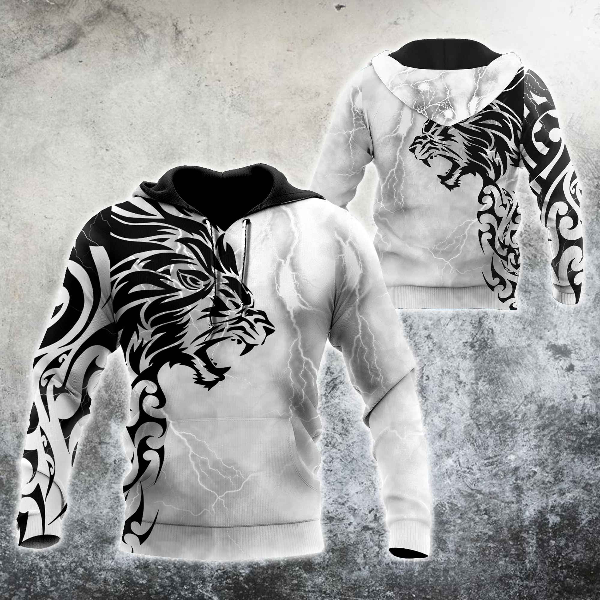 Tattoo Lion 3D All Over Print | Hoodie | For Men & Women | Full Size | Adult | Colorful | Ht7700