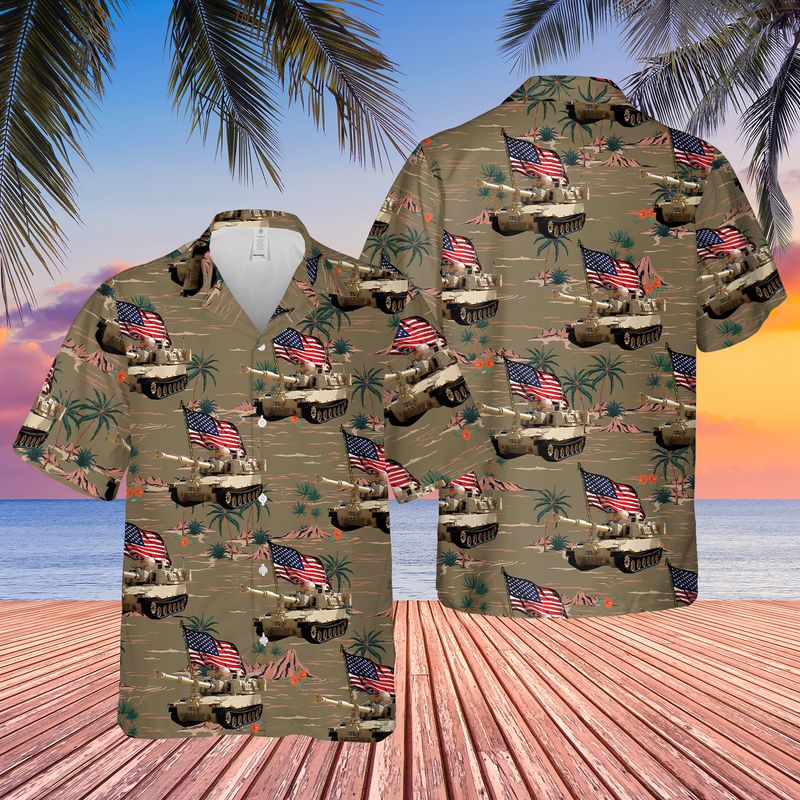 Us Army Paladin Tank Of July Hawaii Shirt Ha16991