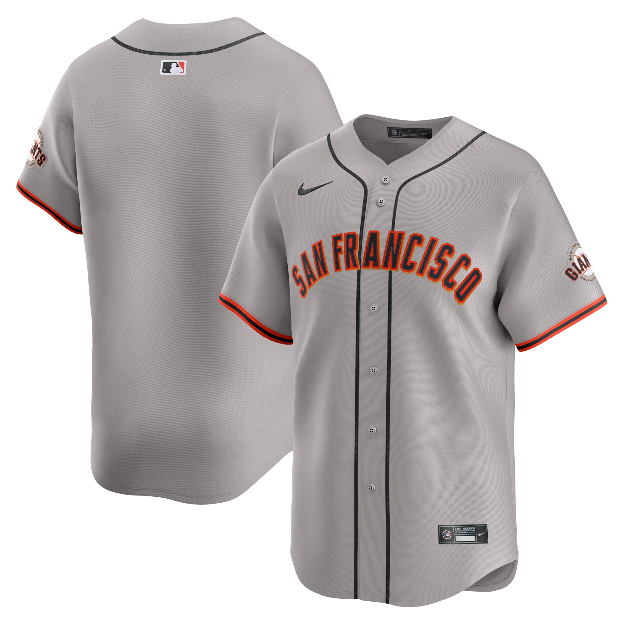 San Francisco Giants Away Limited Jersey – Gray