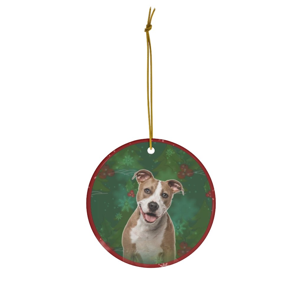 Staffordshire Bull Terrier (Staffie) Design Ceramic Christmas Ornaments – Jillnjacks Exclusive