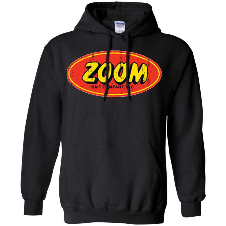 Zoom Fishing Lover Products Cool Gift Worn Look Hoodie T-Shirt