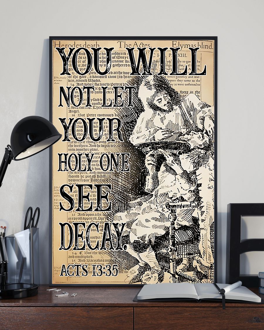 Professions Poster – Dentist You Will Not Let Your Holy One See Decay Vertical Canvas And Poster | Wall Decor Visual Art